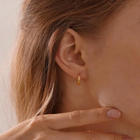 Celestial Scatter Dome Huggie Hoop Earrings