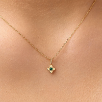 Lucky Bloom Clover Pendant Necklace