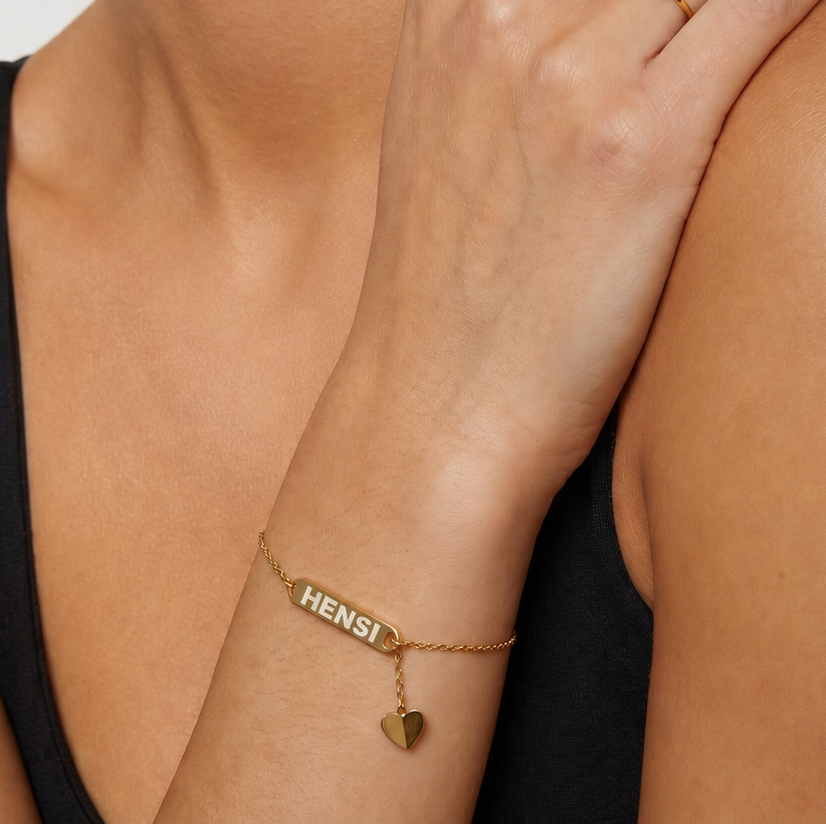 Personalized Name Bar Bracelet