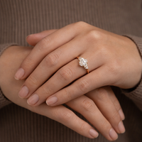 Oval Cluster Statement Ring