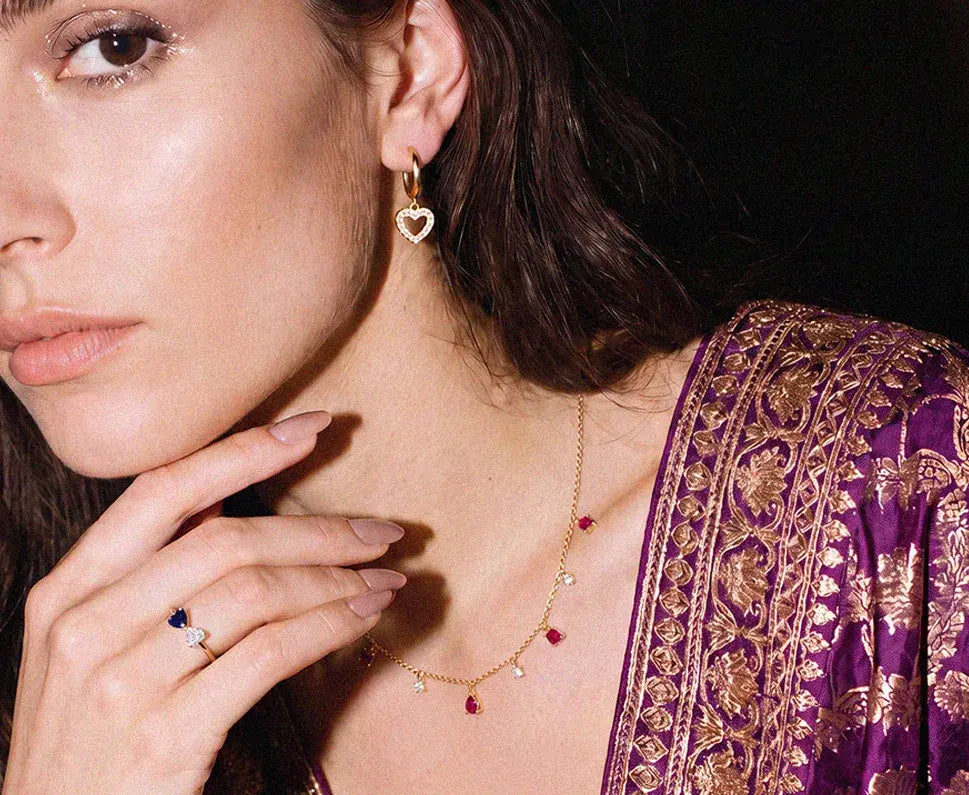 Colour stone jewellery
