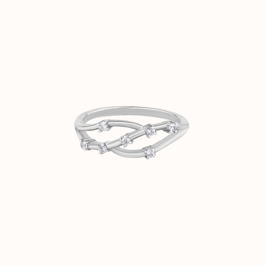 Double Strand Silver Ring