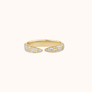 Diamond Open Cuff Band - KYMEE