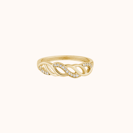 Delicate Braided Knot Ring