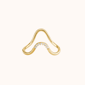 Round Diamond Contour Band - KYMEE