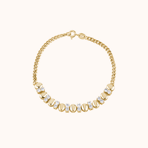 Modern Silver Disc Bracelet - KYMEE