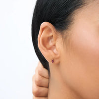Pear Cut Solitaire Stud Earrings