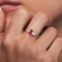 Marquise and Baguette Band Ring