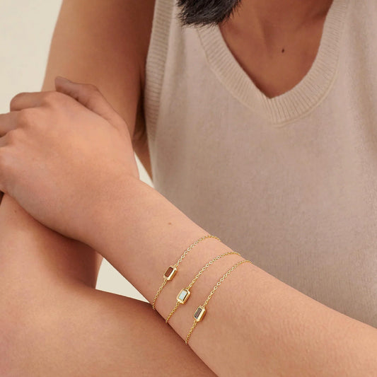 Emerald Cut Solitaire Bracelet