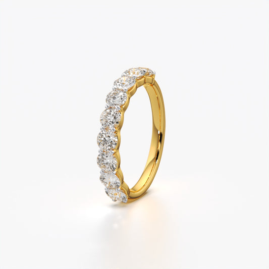 18K Gold Vermeil Classic Diamond Band
