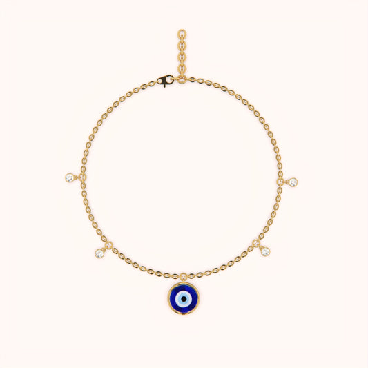 Dainty Evil Eye Charm Bracelet