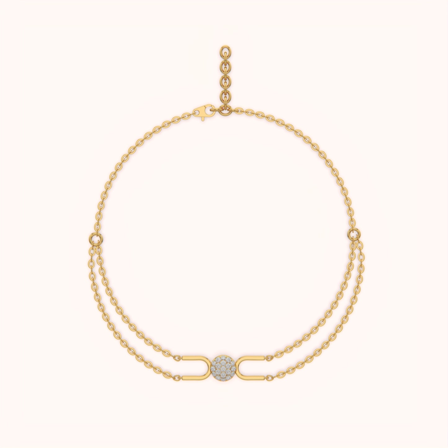 Twin Chain Diamond Bracelet