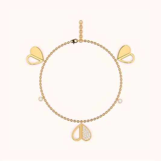 Modern Hearts Bracelet