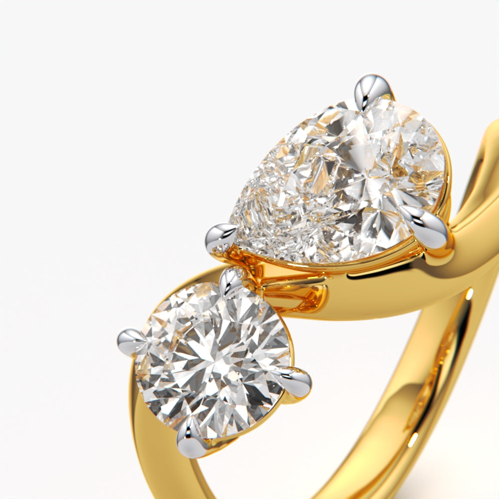 Dual Stone Harmony Ring