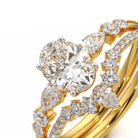Oval Marquise Ring Set