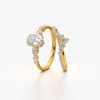 Oval Marquise Ring Set