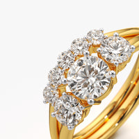 Three Stone Ring Stack Set