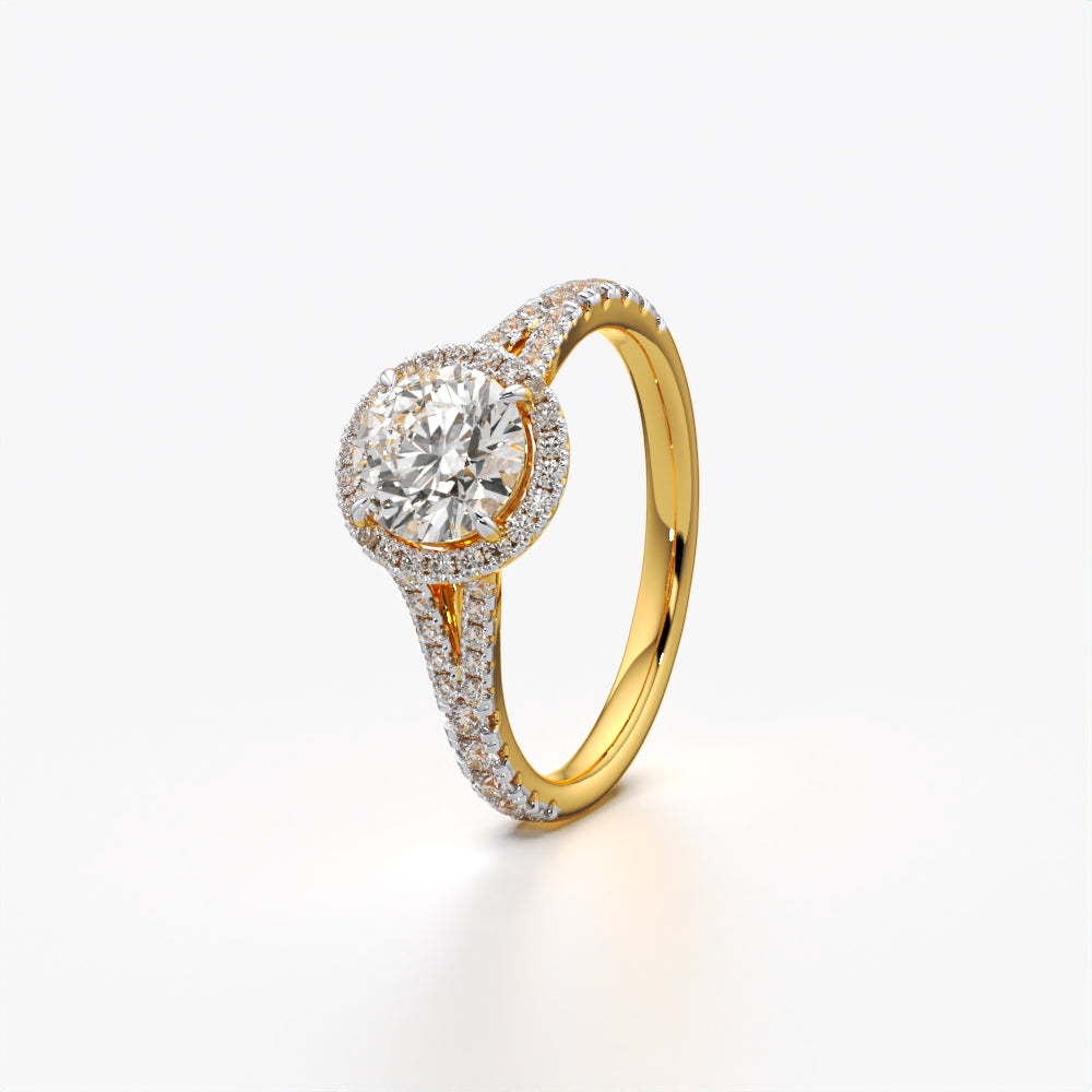 Halo Grace Round Diamond Ring