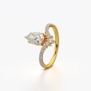Pear Leaf Ring