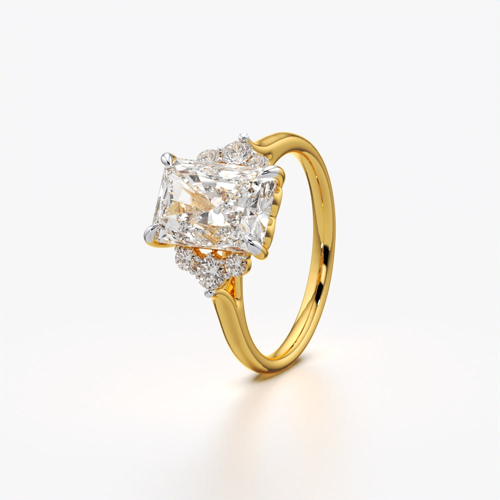 Radiant Cluster Diamond Ring