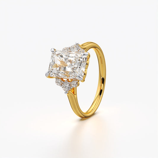 Radiant Cluster Diamond Ring