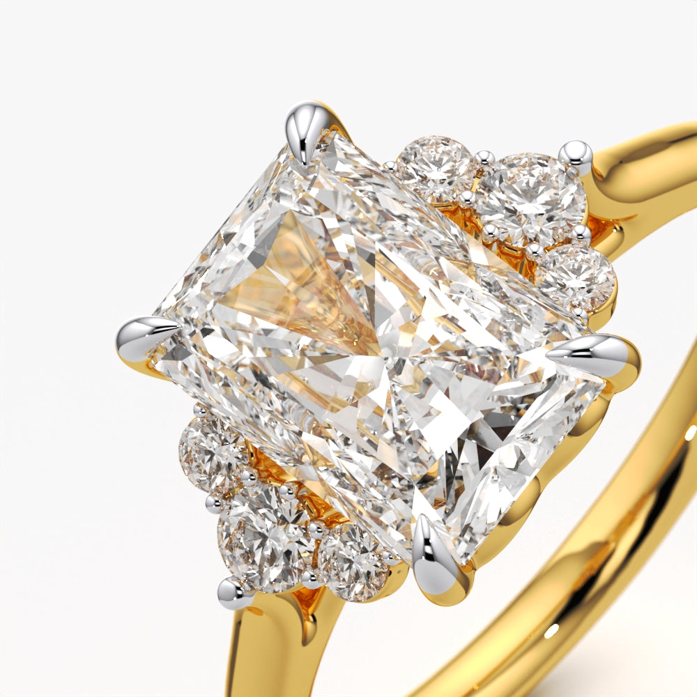 Radiant Cluster Diamond Ring
