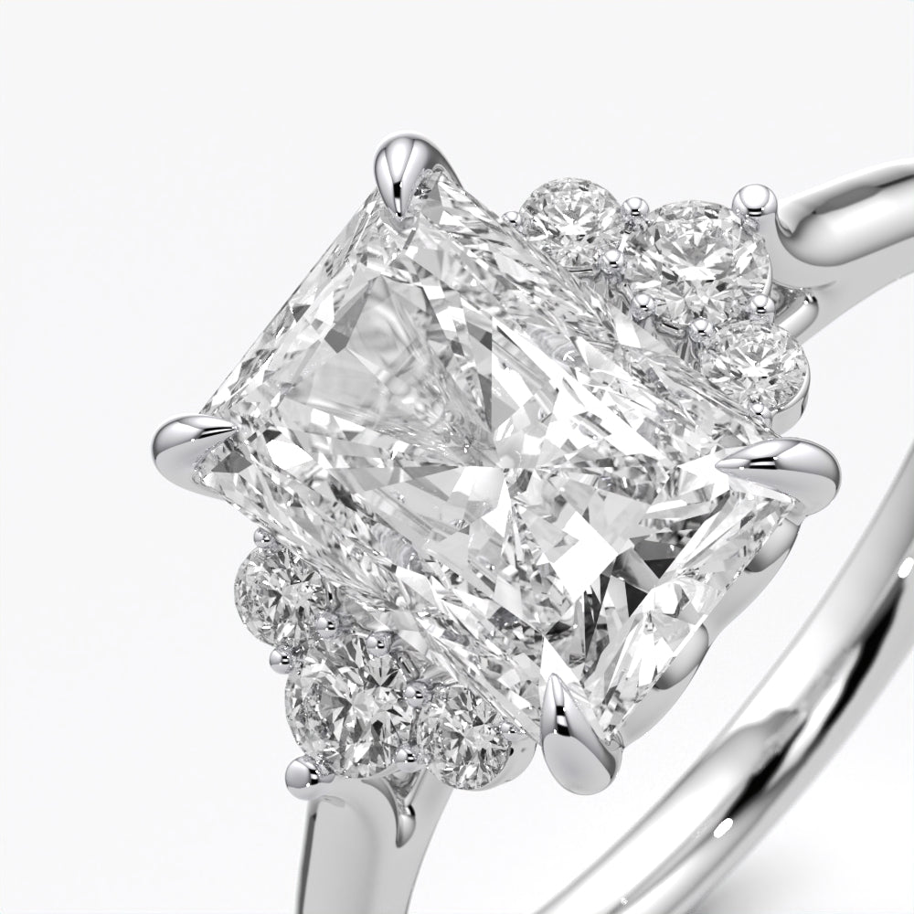 Radiant Cluster Diamond Ring