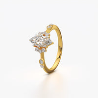 Marquise Celestial Cluster Ring