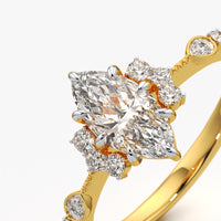 Marquise Celestial Cluster Ring