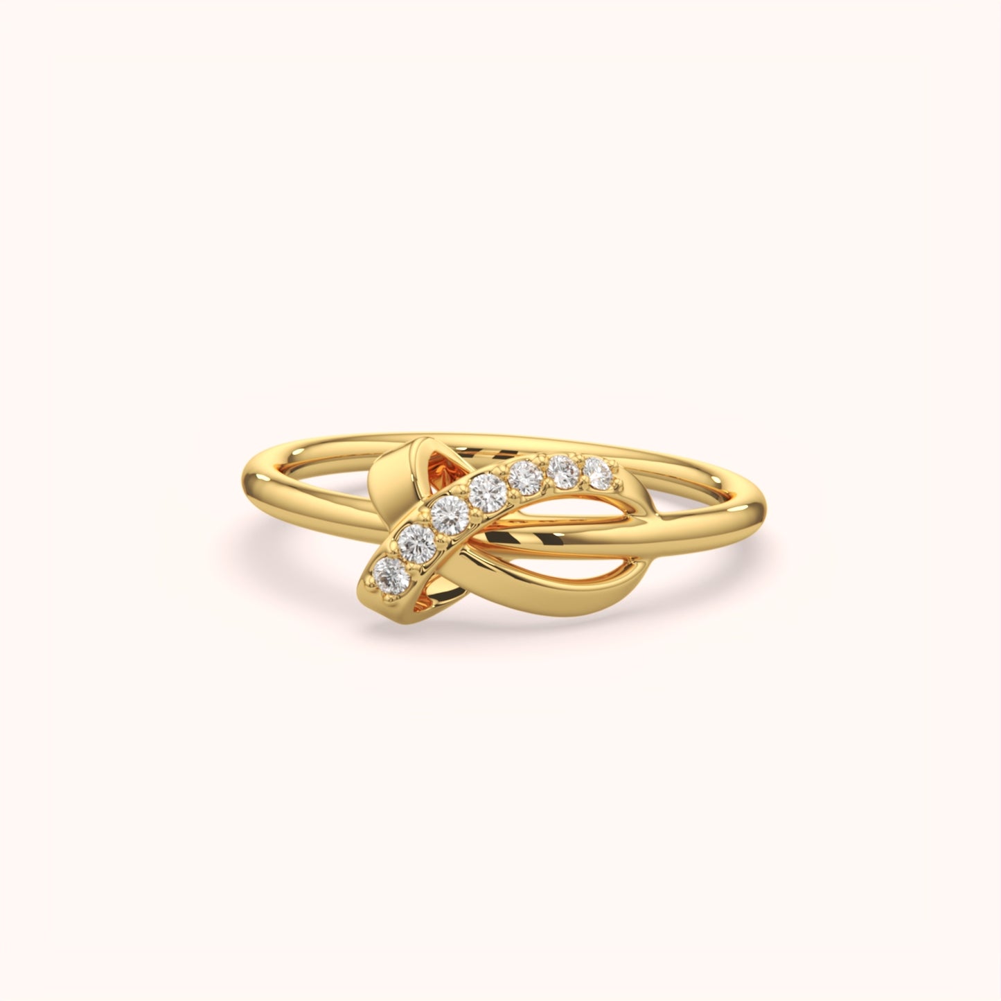Twisted Elegance Diamond Ring