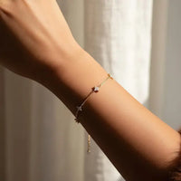 Four Point Star Station Bracelet