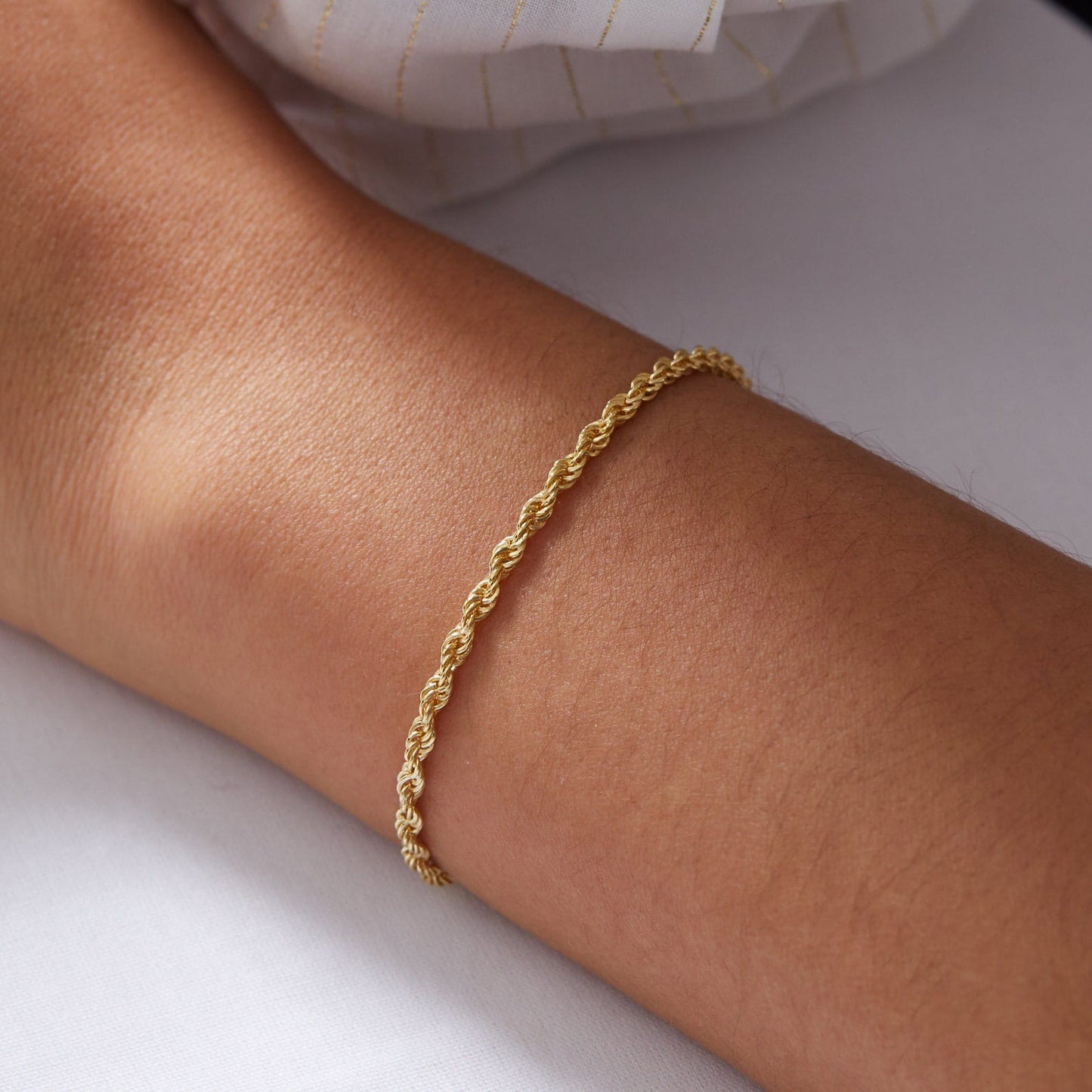 Classic Twisted Rope Chain Bracelet