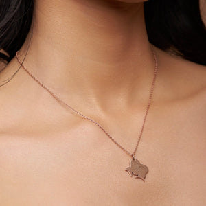 Heart Couple Kiss Necklace - KYMEE