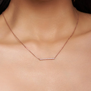 Diamond Bar Set Charm Pendant - KYMEE