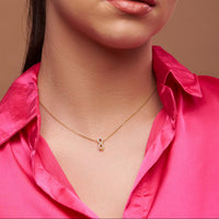 Diamond-Set Infinity Necklace - KYMEE
