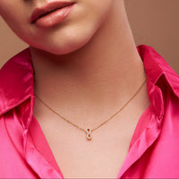 Diamond-Set Infinity Necklace - KYMEE