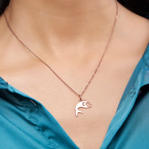 Silver Fish Charm Necklace - KYMEE
