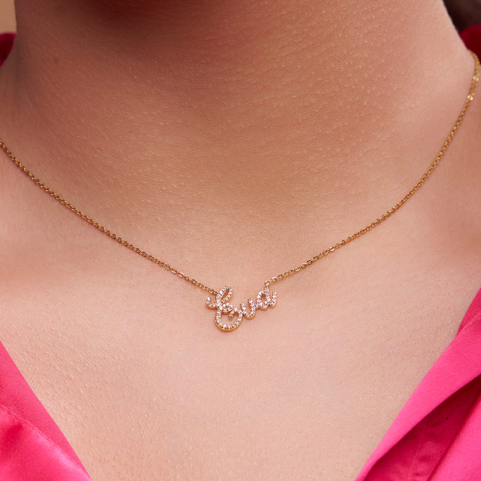 Custom Diamond Name Necklace