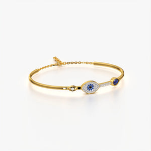Evil Eye Bangle Bracelet