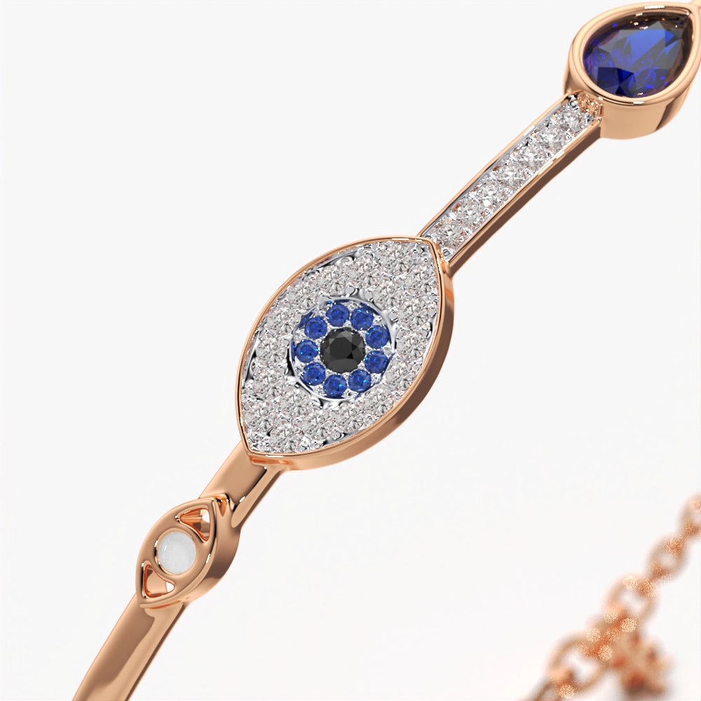 Evil Eye Bangle Bracelet