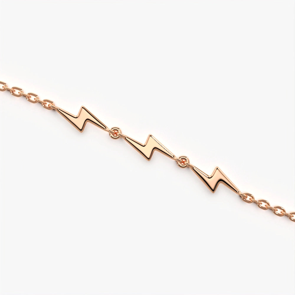 Lightning Bolt Charm Bracelet