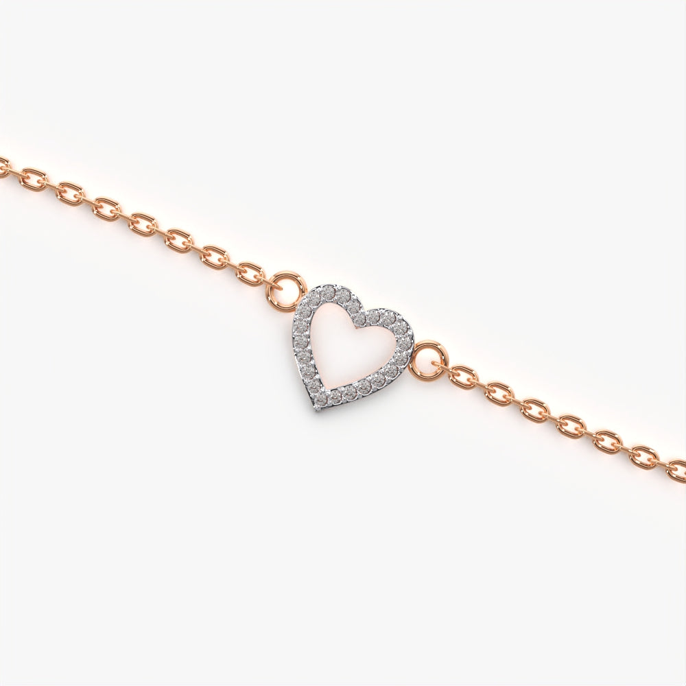 Sophisticated Heart Bracelet