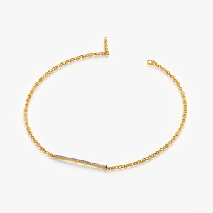 Elegant Diamond Bar Bracelet