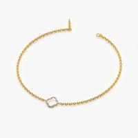 Open Pave Clover Bracelet