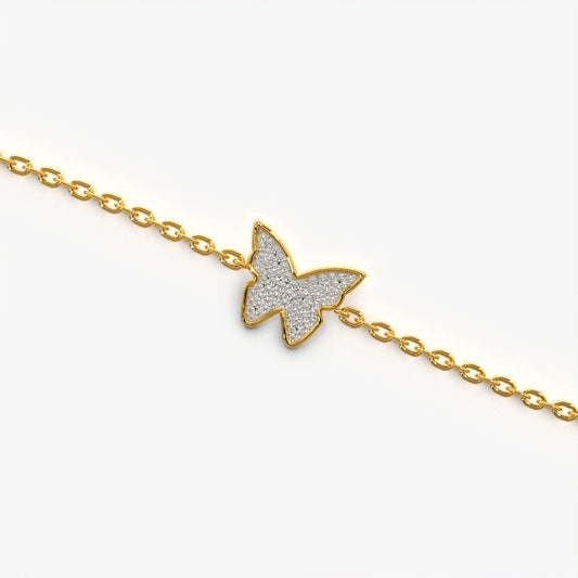 Pave Butterfly Bracelet
