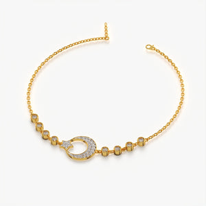 Moon and Starry Charm Bracelet