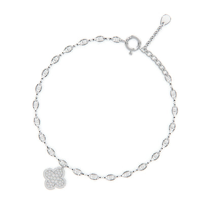 Timeless Silver Clover Bracelet