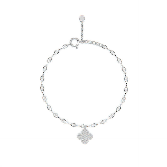 Timeless Silver Clover Bracelet