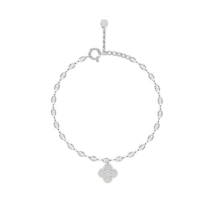 Timeless Silver Clover Bracelet