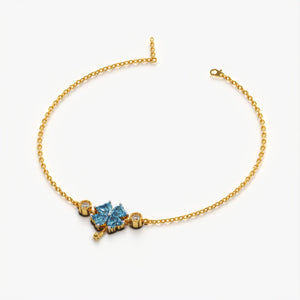Elegant Floral Charm Bracelet